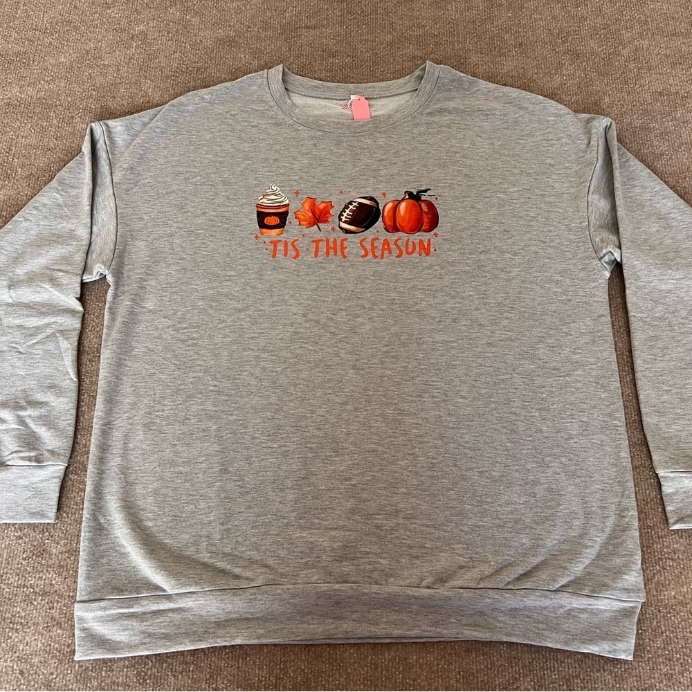 Festive Gray 'Tis the Season Sweatshirt